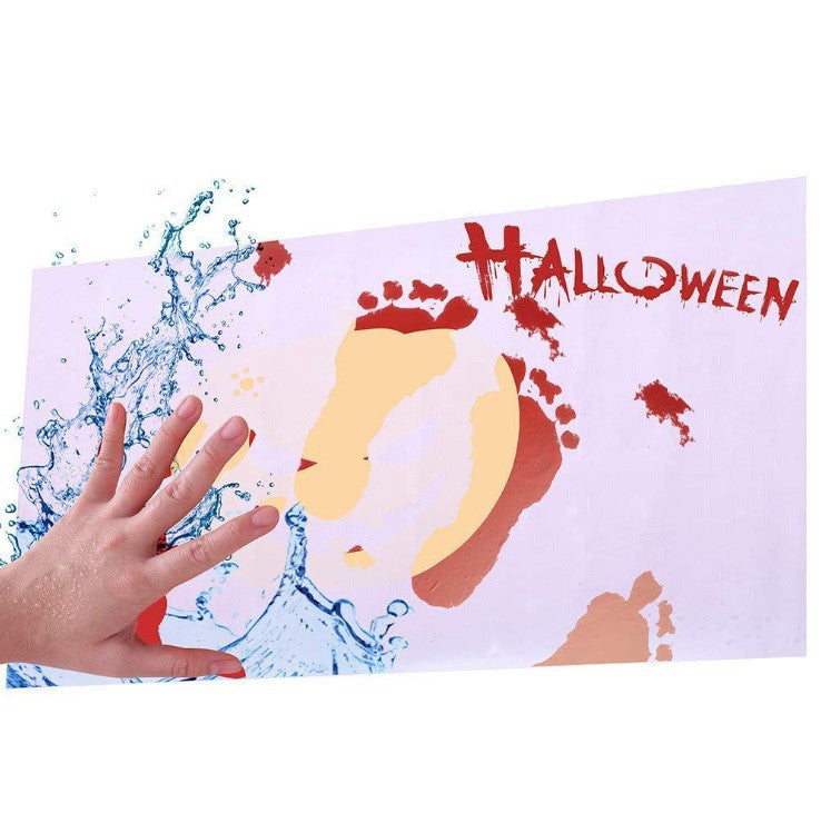 Bloody Bath Mat Color Changing In Bathroom