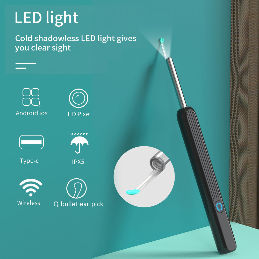 Ear Cleaner Otoscope - Ear Wax Removal Tool With Camera LED Light
