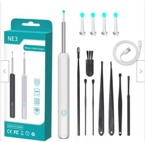 Ear Cleaner Otoscope - Ear Wax Removal Tool With Camera LED Light