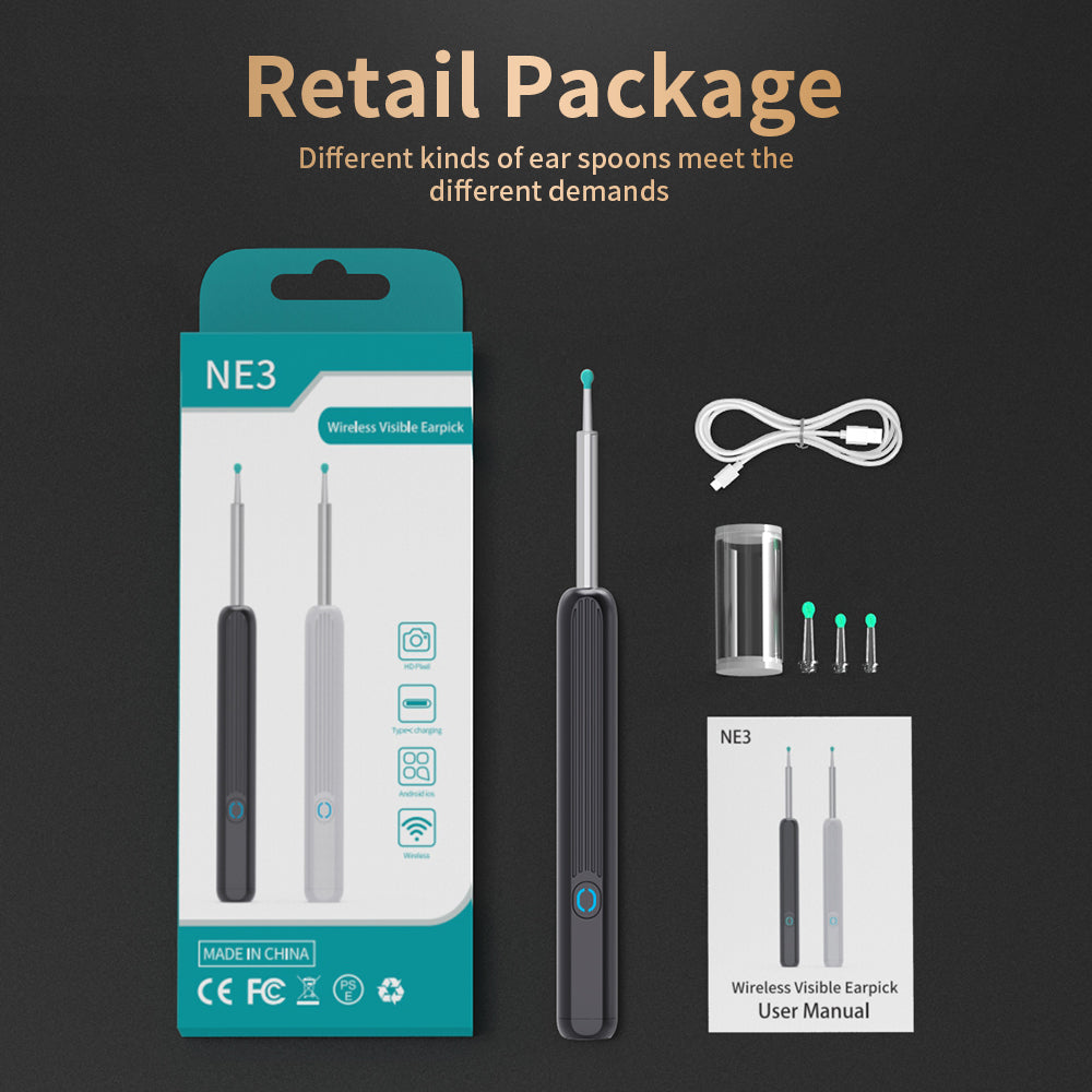 Ear Cleaner Otoscope - Ear Wax Removal Tool With Camera LED Light