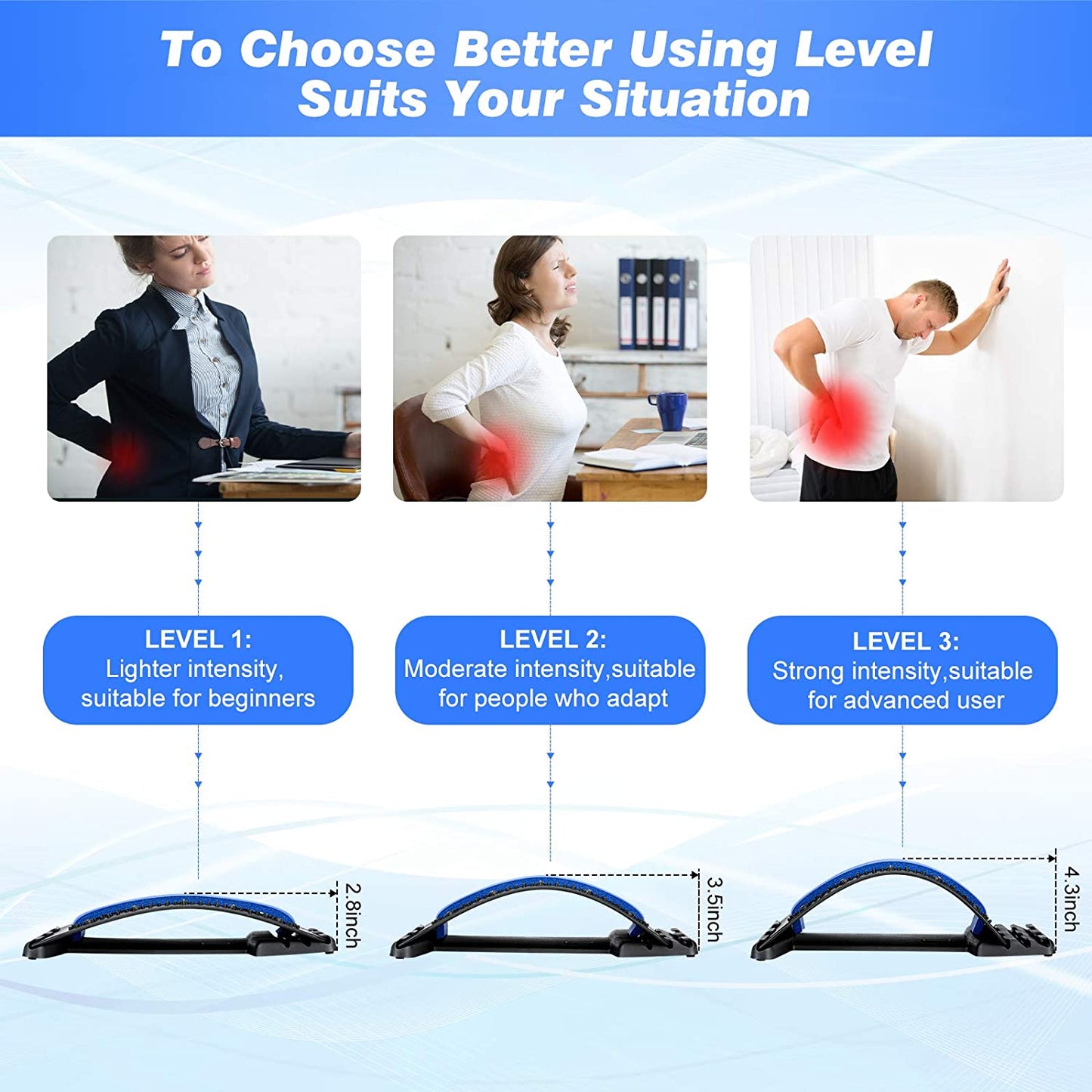 Easy Back Massager Stretcher Equipment