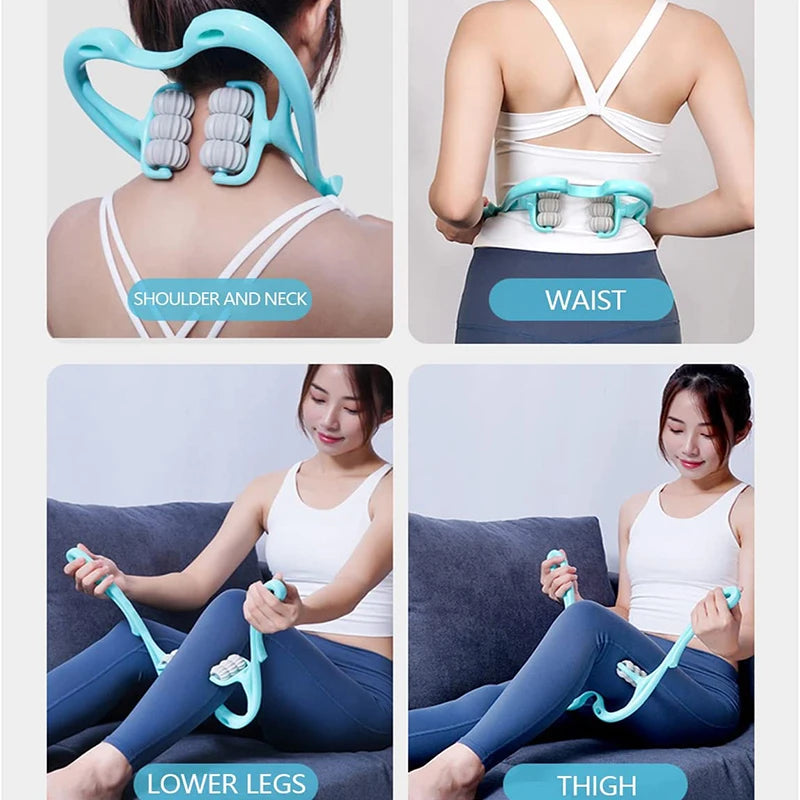 Neck Massager Handheld Shoulder Aids With Ball Deep Muscle