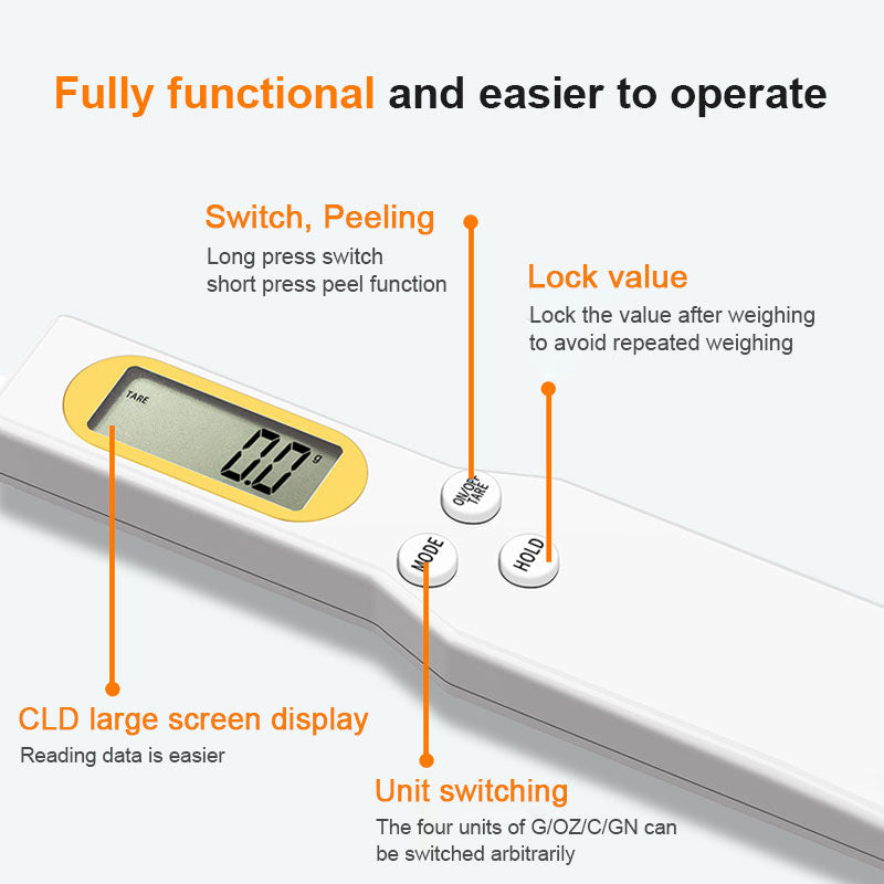 Precise Weighing Spoon With LCD Display