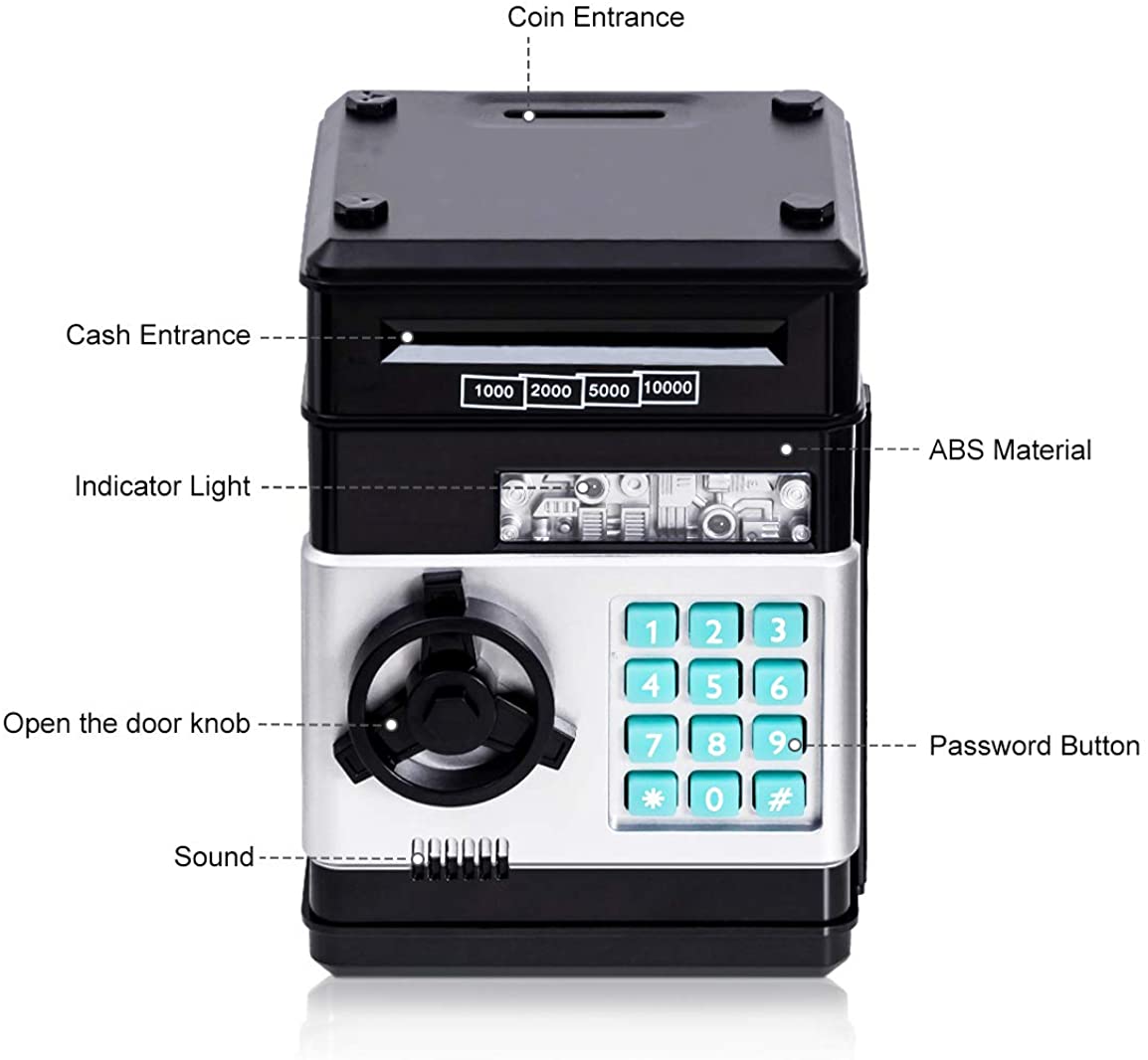 Mini Bank Electronic Piggy - Stay Safety Money For Everyone