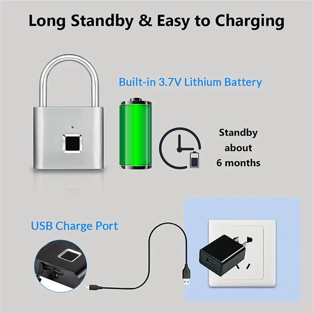 Anti-Theft Smart Lock Fingerprint