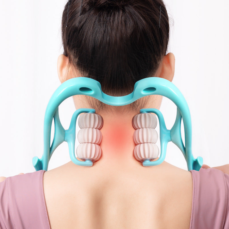 Neck Massager Handheld Shoulder Aids With Ball Deep Muscle