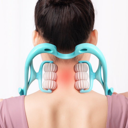 Neck Massager Handheld Shoulder Aids With Ball Deep Muscle