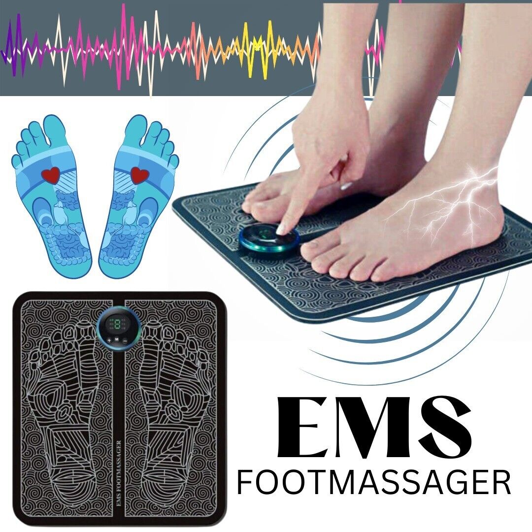 EMS Electric Foot Massager Leg Muscle Pain Relax Machine Foot Therapy Massage