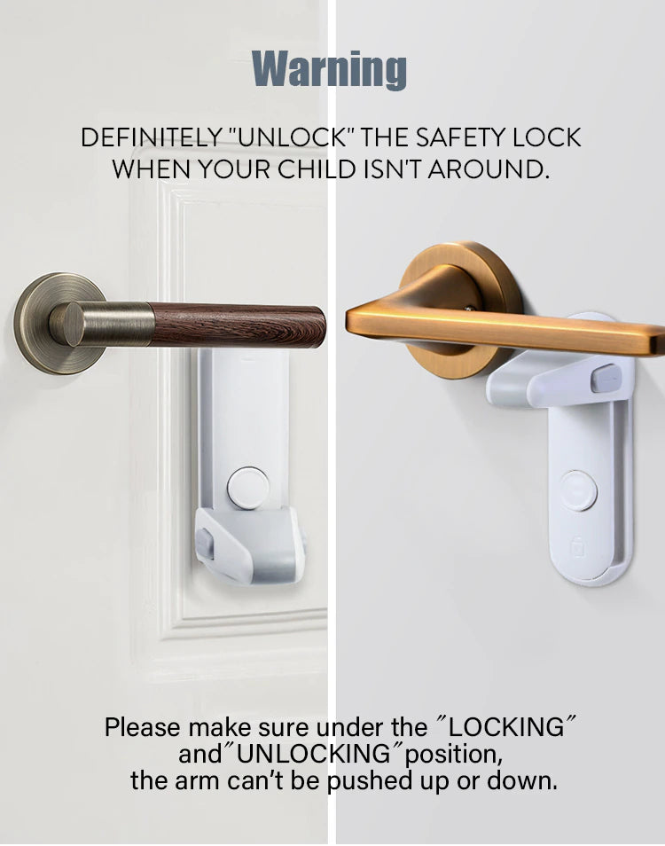 Door Lever Lock - Baby Proofing Door Handle Lock