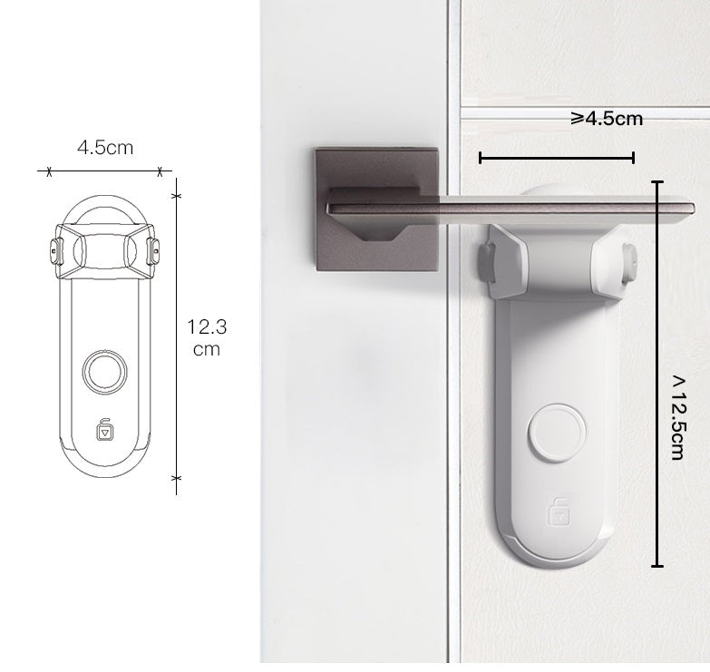 Door Lever Lock - Baby Proofing Door Handle Lock