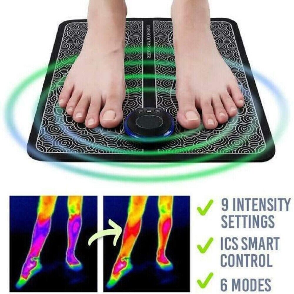 EMS Electric Foot Massager Leg Muscle Pain Relax Machine Foot Therapy Massage