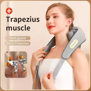 Electric Neck and Shoulder Massager with Heat for Pain Relief and Muscle Relaxation