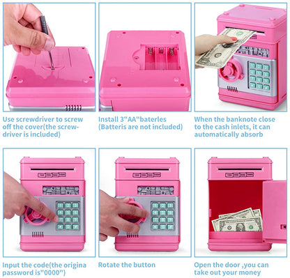 Mini Bank Electronic Piggy - Stay Safety Money For Everyone