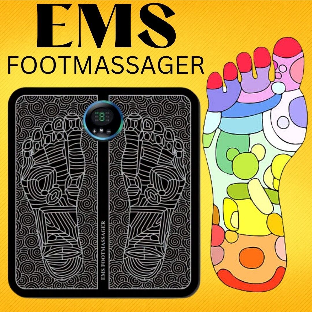 EMS Electric Foot Massager Leg Muscle Pain Relax Machine Foot Therapy Massage