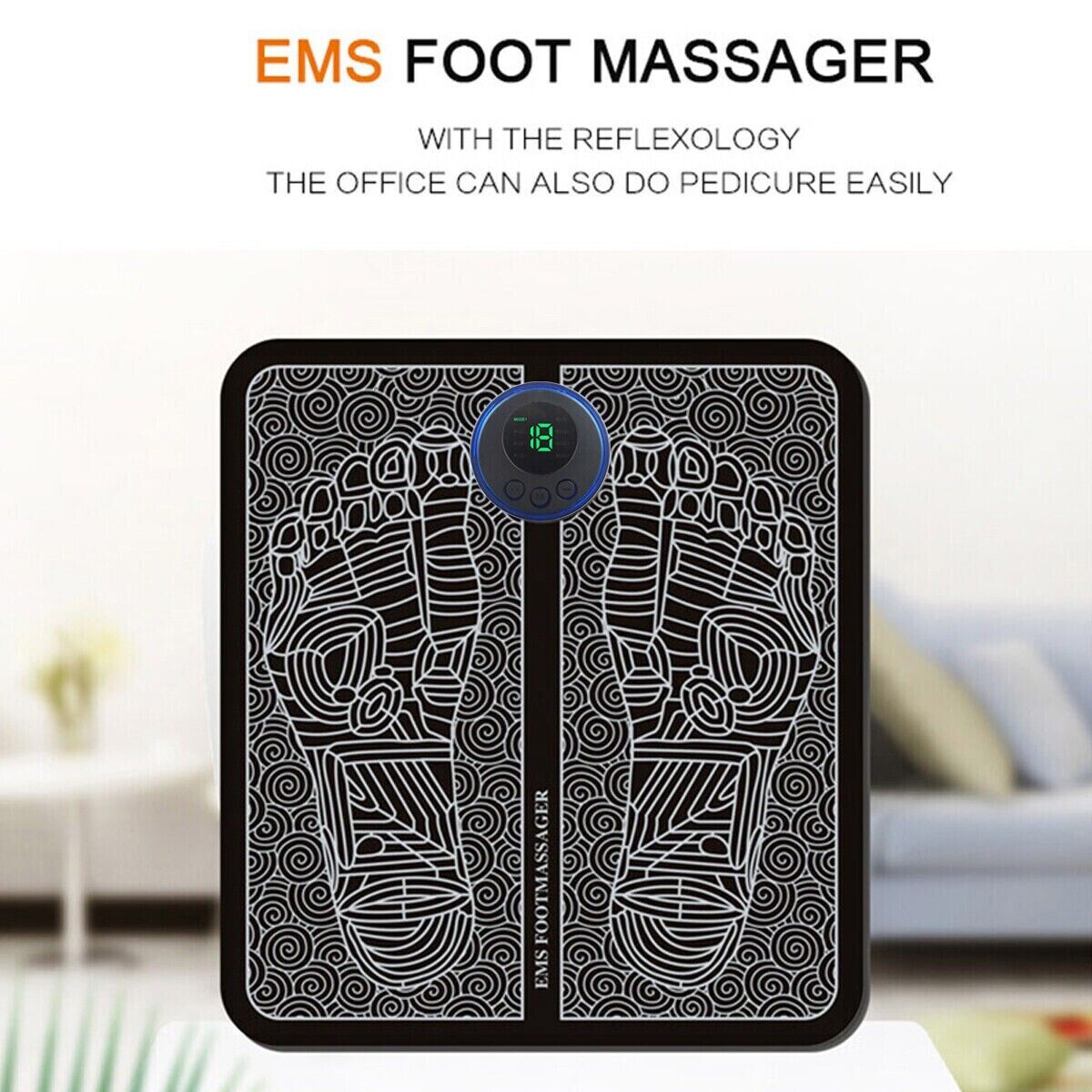 EMS Electric Foot Massager Leg Muscle Pain Relax Machine Foot Therapy Massage